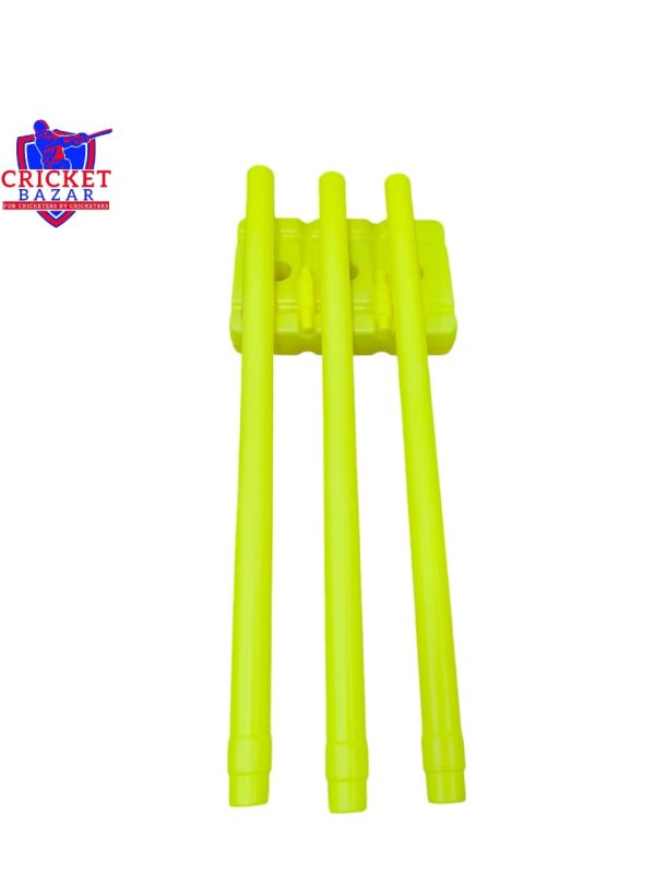 Plastic Cricket Stumps Set with Stand & Bails - Image 6