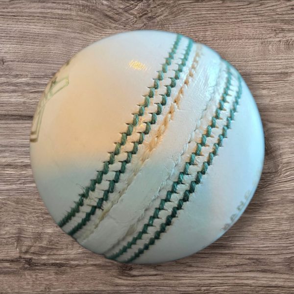 CB Super Test White Cricket Leather Ball 156GMS (50 Overs Match Ball) - Image 3