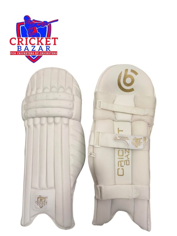 CB Cricket Batting Pad Men's RH (White) - Image 4