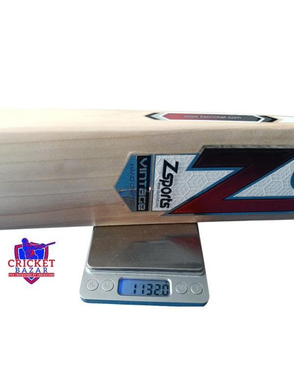 ZS Vintage English Willow Cricket Bat -SH - Image 6