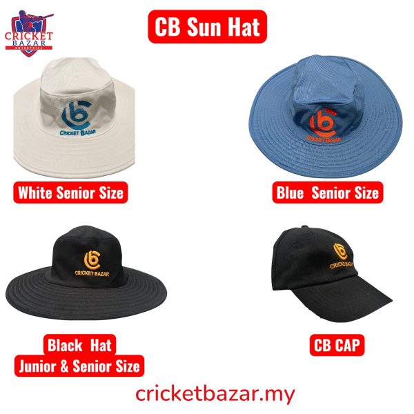 CB Cricket Sun Hat( Blue/White/Black)- Large Size