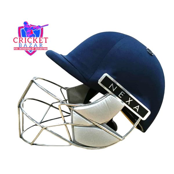 Nexa Tournament Fix Grill Stainless Steel Cricket Helmet-Men's