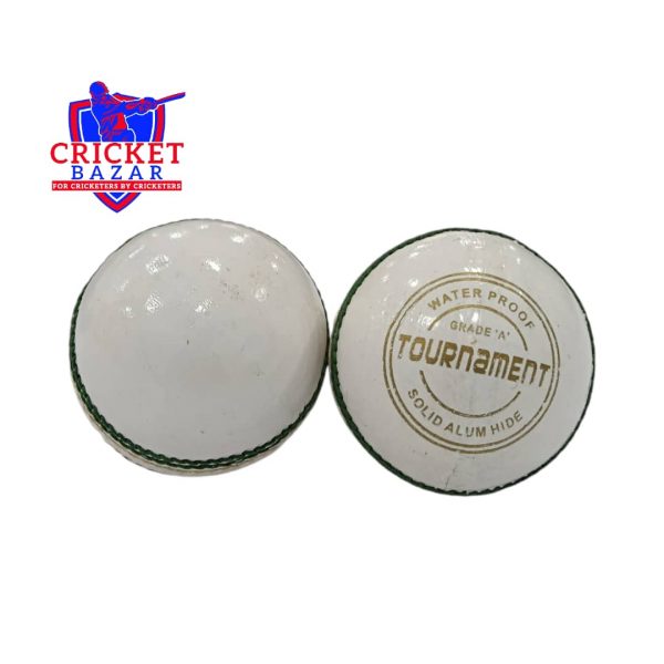 Tournament White Cricket leather Ball (156GMS)