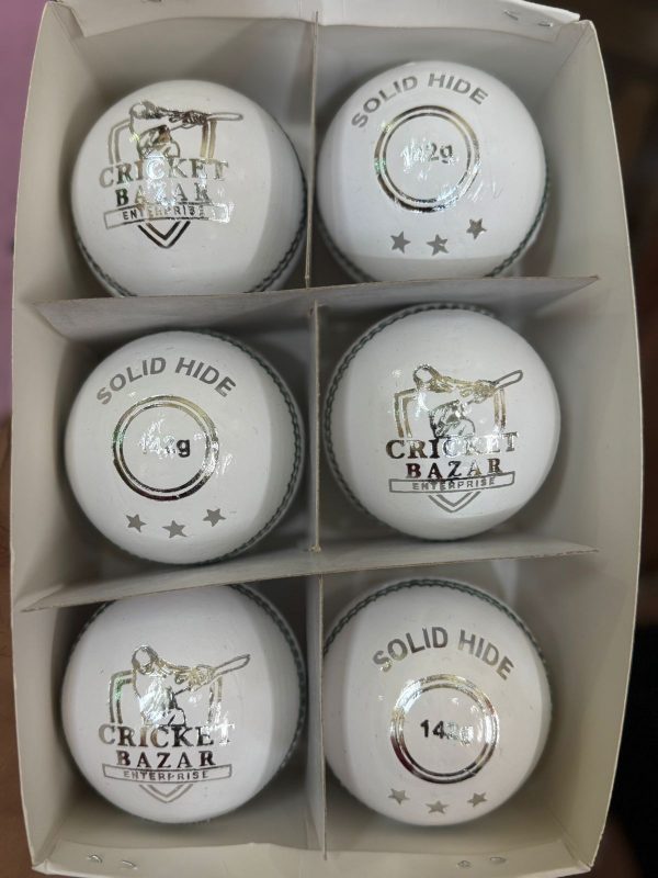 CB Platinum White Cricket Leather Ball (156 GMS & 142 GMS) - Image 6