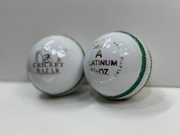 CB Platinum White Cricket Leather Ball (156 GMS & 142 GMS) - Image 4