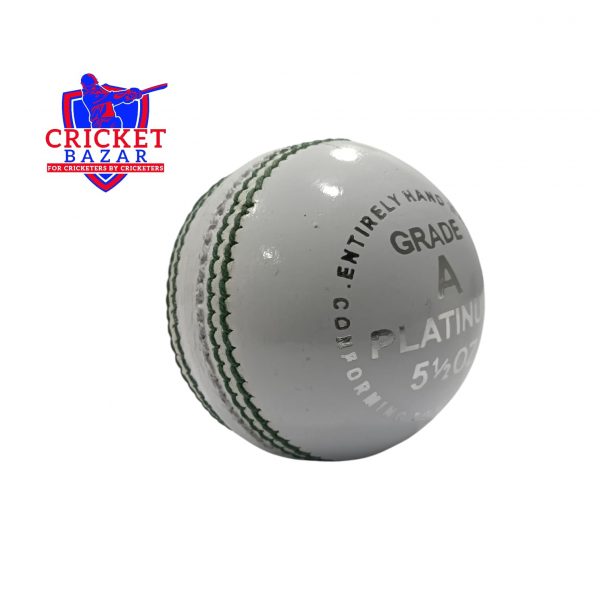 CB White Cricket Leather Ball (156 GMS & 142 GMS) - Image 3