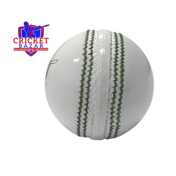 CB White Cricket Leather Ball (156 GMS & 142 GMS) - Image 4