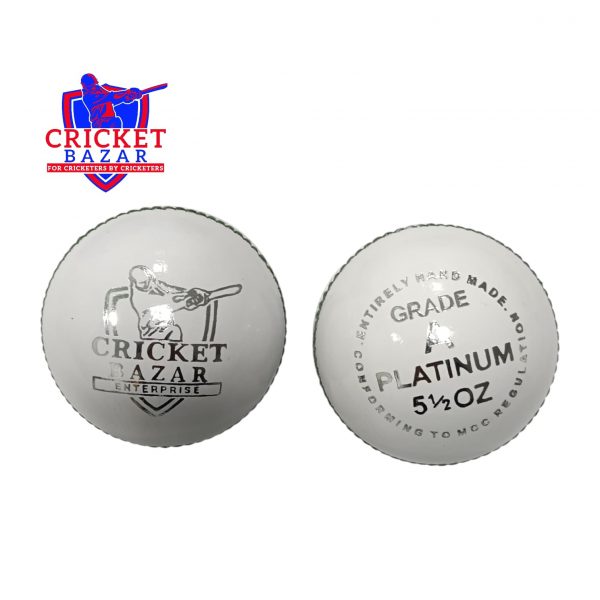 CB White Cricket Leather Ball (156 GMS & 142 GMS) - Image 6