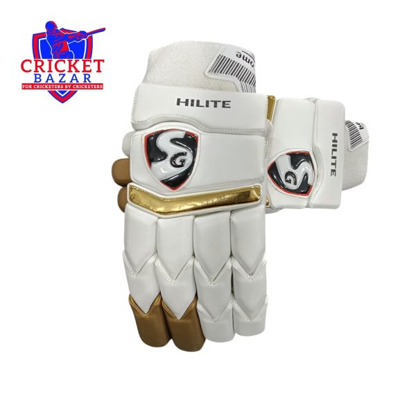 SG Hilite Gold Cricket Batting Gloves Men's - RH/LH - Image 2