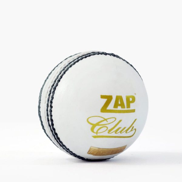 ZAP Club White Cricket Leather Ball (156GMS)