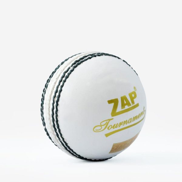 ZAP Tournament White Cricket Leather Ball (156GMS)