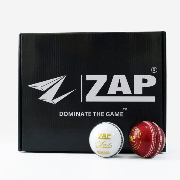 ZAP Test White Cricket Leather Ball (156GMS) - Image 4