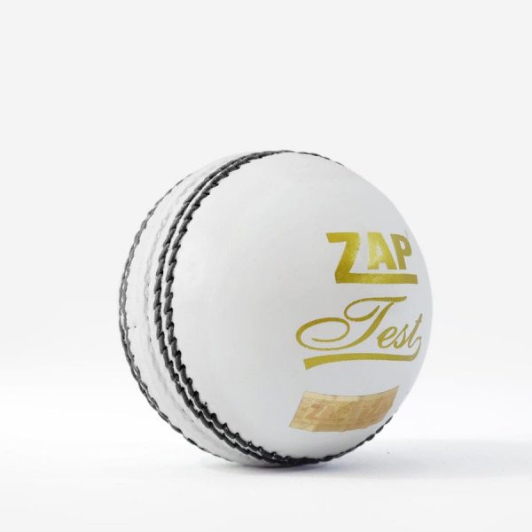 ZAP Test White Cricket Leather Ball (156GMS)