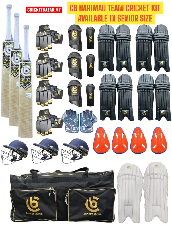 CB Senior Team Cricket Kit Men’s Size  Edisi Harimau.
