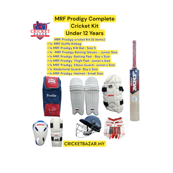 MRF Prodigy Complete Cricket Kit Size 5 (UNDER 12)-RH