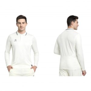 Shrey Premium Off White Cricket Shirt Full Sleeves