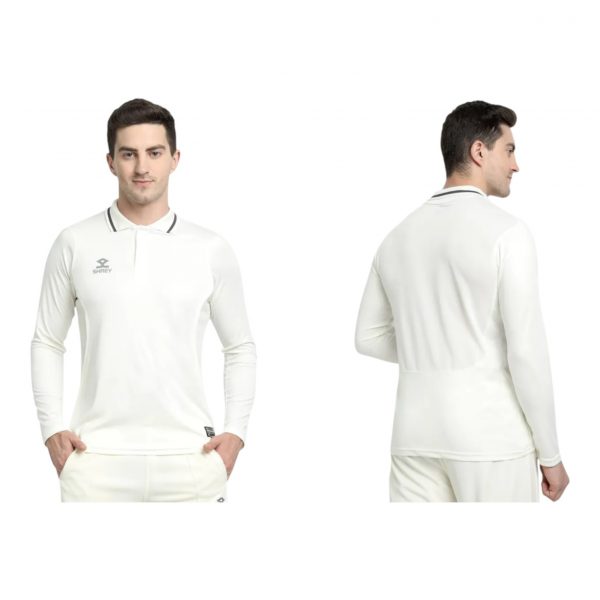 Shrey Premium Off White Cricket Shirt Full Sleeves