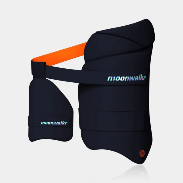 Moonwalkr Cricket Thigh Guard 2.0 -(Blue/Black/White-RH/LH) Small