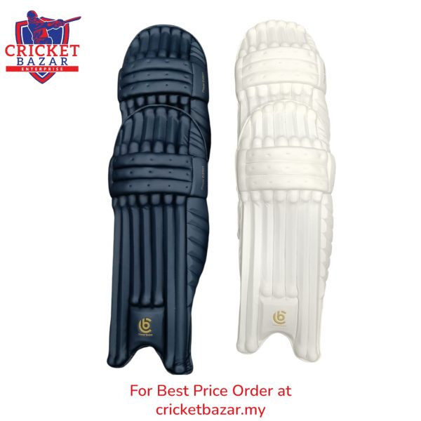 CB Player Edition Cricket Batting Pads – Men’s Size (White & Blue | RH & LH)