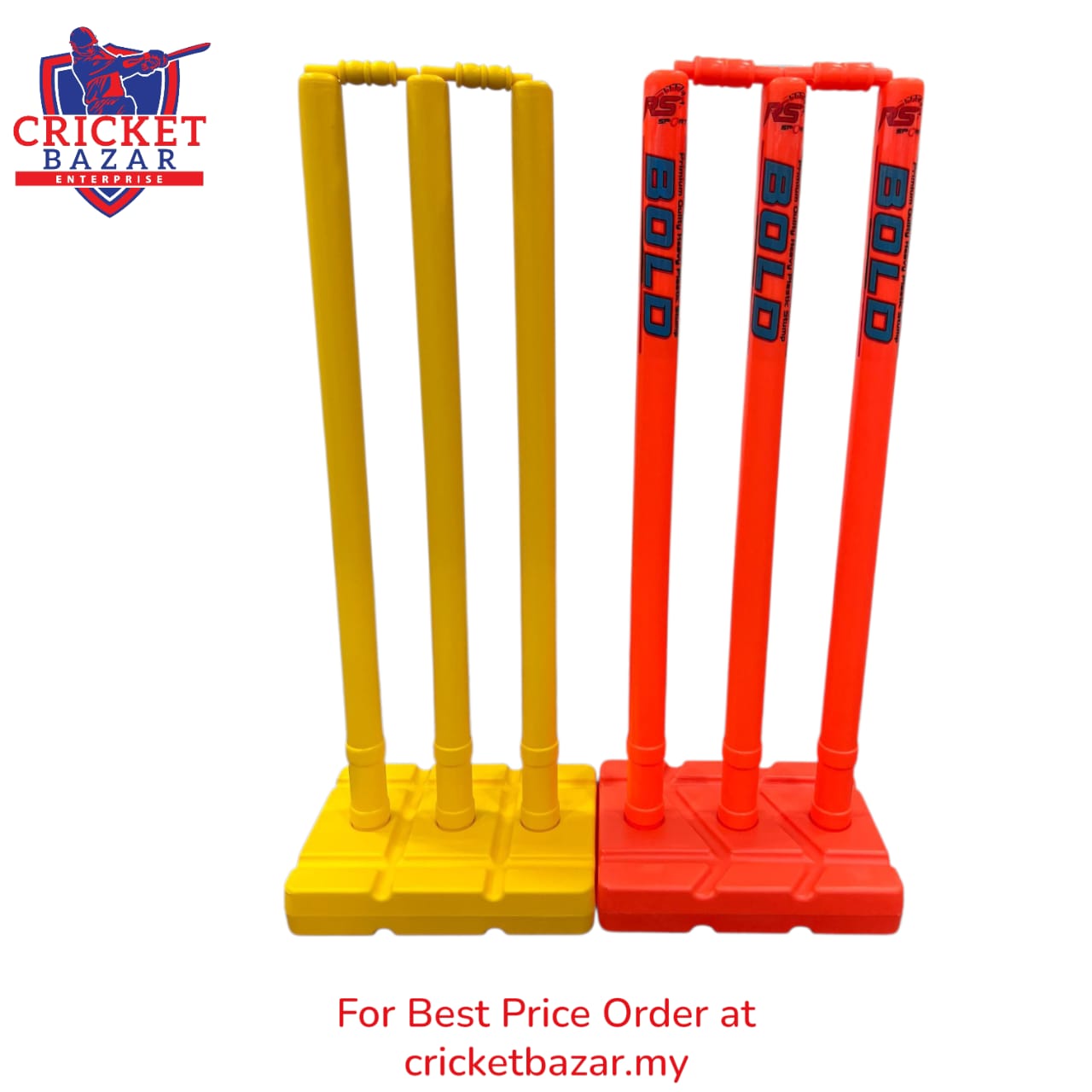 Plastic Cricket Stumps Set with Bails.
