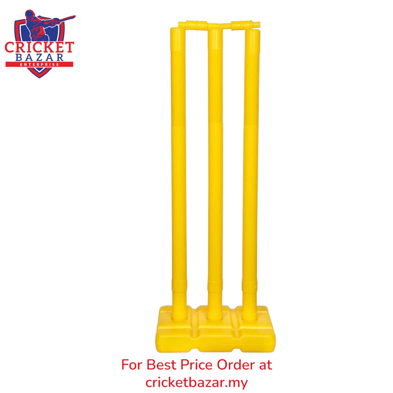 Plastic Cricket Stumps Set with Bails. - Image 3