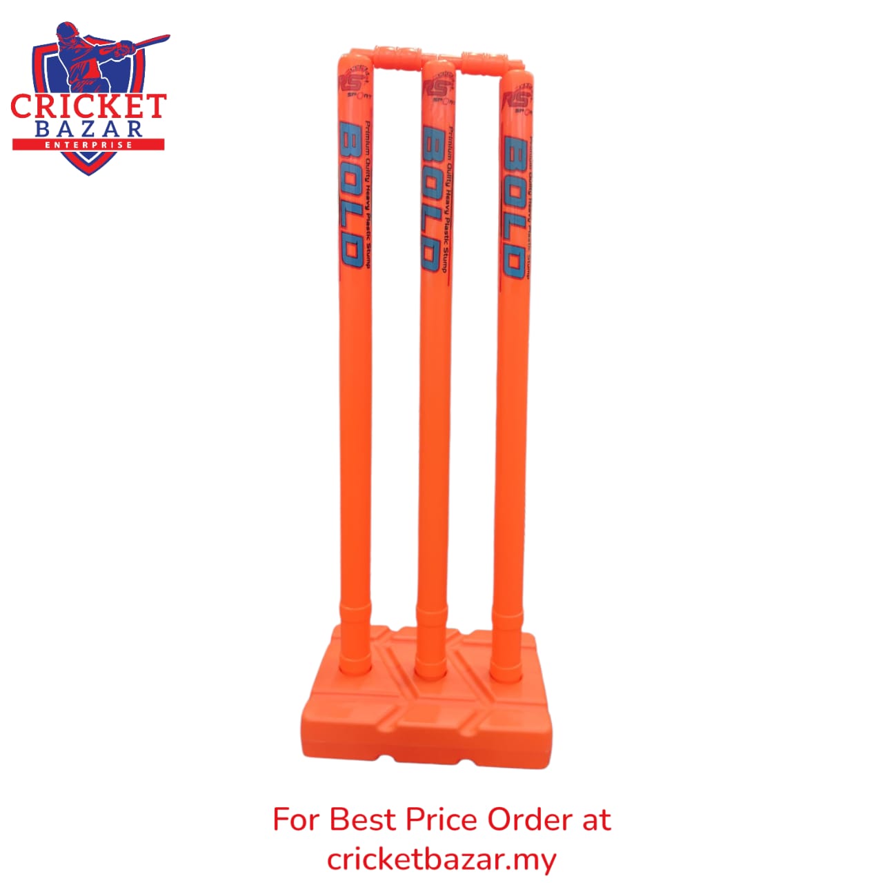 Plastic Cricket Stumps Set with Bails. - Image 4